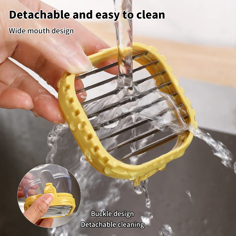 Banana Slicer Chopper Fruit Cutter Cucumber Salad Vegetable Peeler Sausage Slicer Stainless Steel Banana Cutter Kitchen Tools