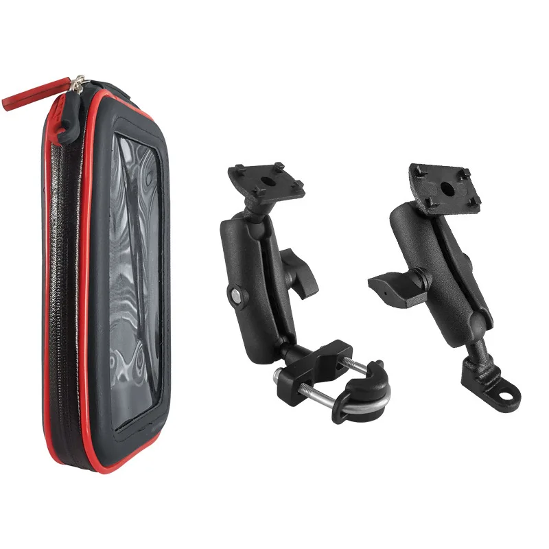 Waterproof Motorcycle Phone Holder Case For Bicycle Handlebar rearview mirror Mount Support Moto Mobile Stand Bag