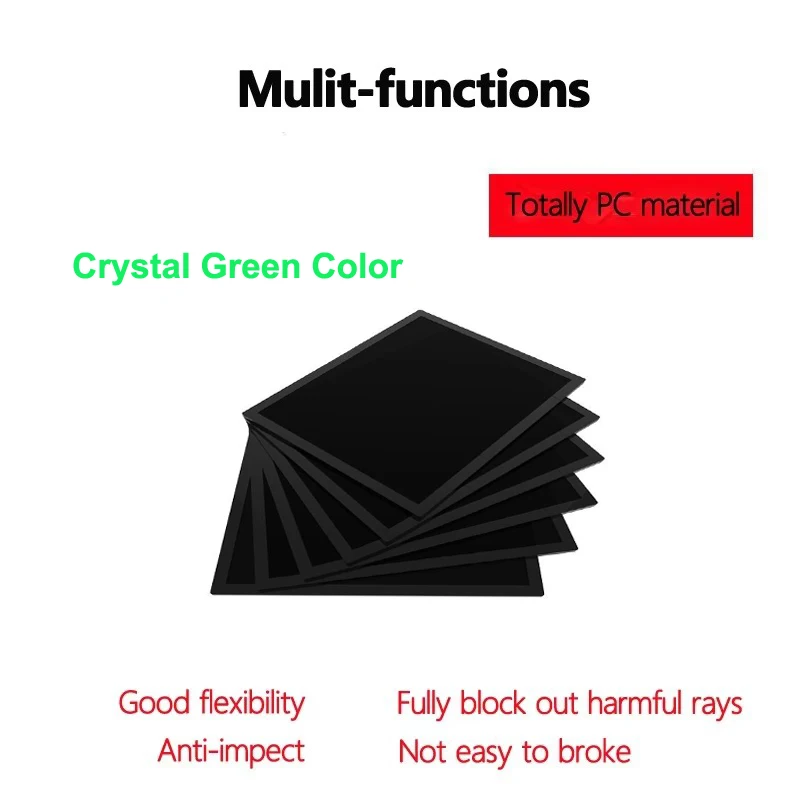 1 قطعة عدسة مرشح داكنة من البولي كربونات لون أخضر عرض كبير 110x90x3 مللي متر لخوذات اللحام نظارات درع هود الظل 9 10 12 13 #3