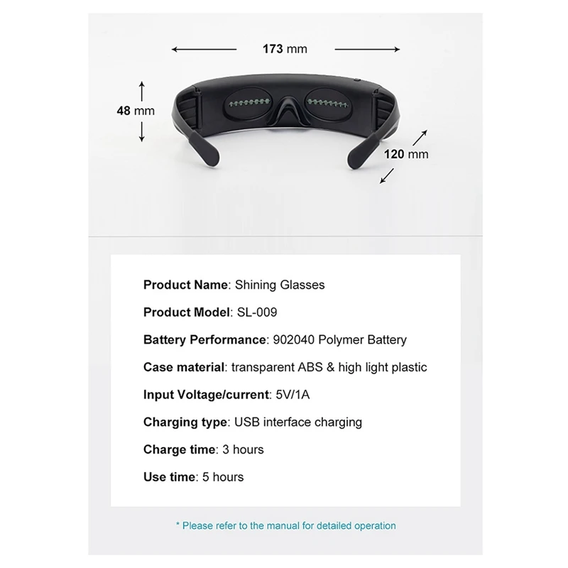BAAY Bluetooth Luminous Glasses Shiny Electronic LED Props Suitable For Bar Festival Performance Glasses Luminous Glasses