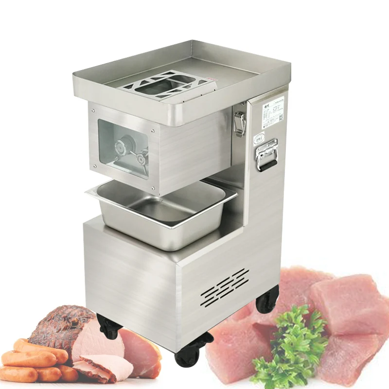 220V CE Certified Commercial Meat Strip Cutter Industrial Grade Fresh Meat Cutting Equipment for Supermarket