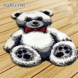 NUBECOM Cartoon Bear DIY Segment Embroidery Materials Latch Hook Carpet Embroidery Latch Hook Rug Kits doe het zelf Supplies