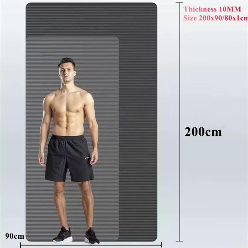 

Quality Extra Sport Thick Yoga Mat Fitness Pilates 2000x900/800x10MM NBR Non-Slip Yoga Mats for Extra Large Home Training High