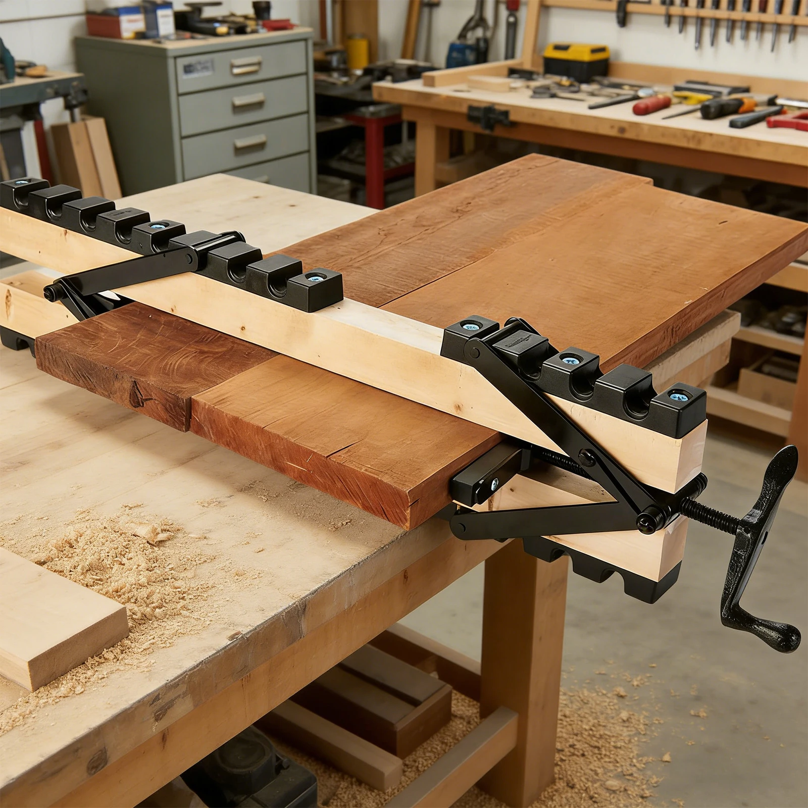 serre-joints-pour-le-travail-du-bois-sans-angles-morts-serre-joint-a-degagement-par-pression-4-voies-pour-le-collage-de-plateaux-de-table-etageres-et-surfaces-stratifiees