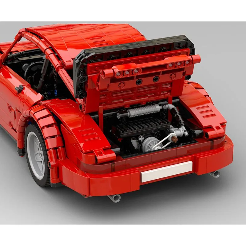 بطل سرعة السيارات Moc قوالب بناء وحدات سوبر سيارة رياضية نموذج التكنولوجيا كتل عيد الميلاد لتقوم بها بنفسك لعبة هدية البناء #5