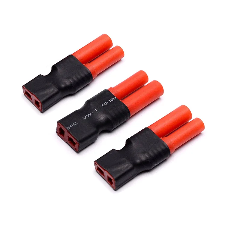 50PCS HXT 4mm To Deans Female T Plug Adapter No Wire Connector For RC Drone Lipo Battery