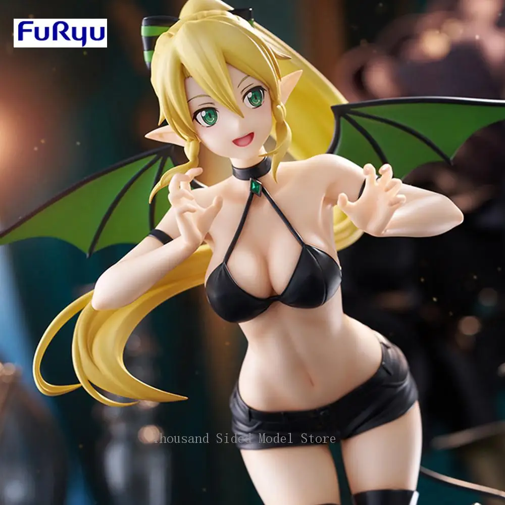 

Original Genuine FuRyu BiCute Dark Sword Art Online Leafa Anime Action Figure 23CM Collectible PVC Model Festival Gift