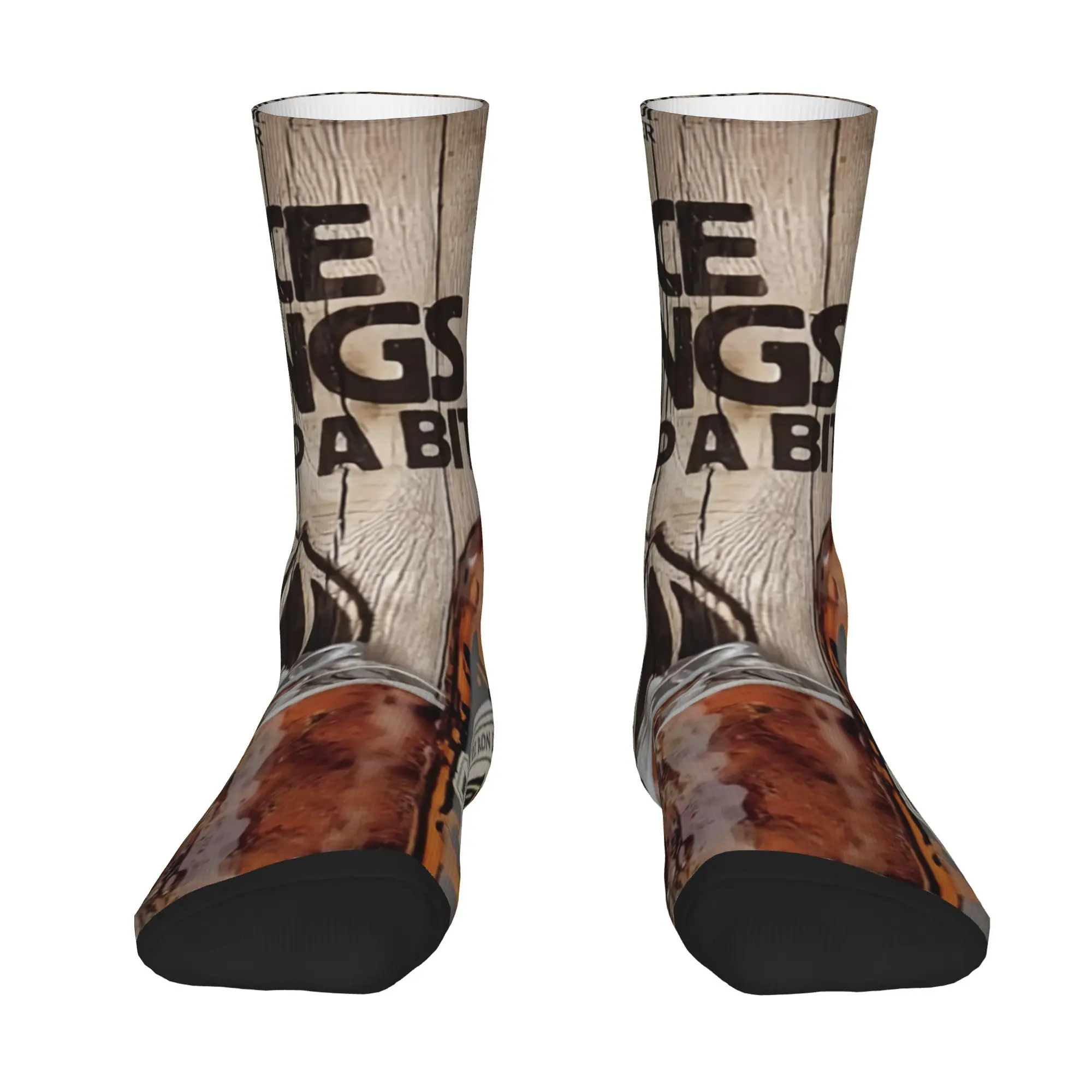 Funny Sock bBacardi bBacardi Spice Things Up A Bit Oakheart  Harajuku Quality Pattern Printed Men Socks Casual Men's Socks
