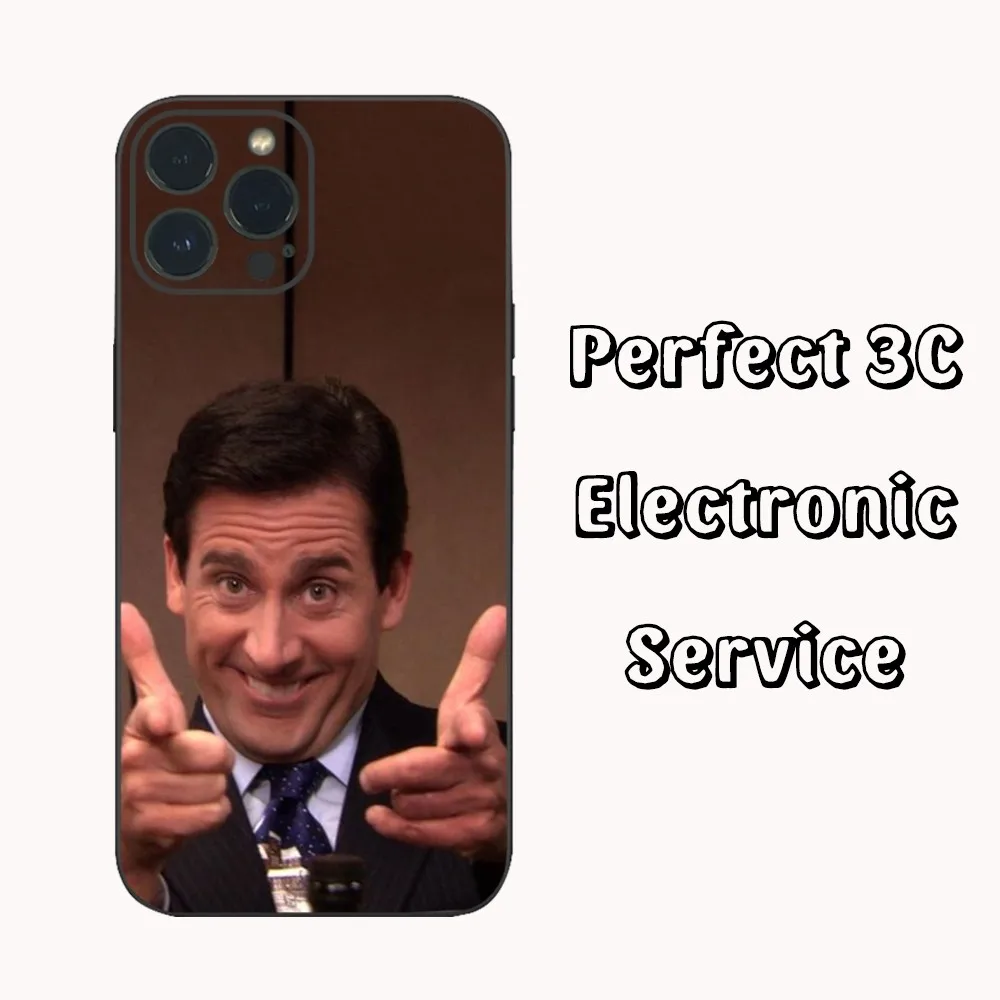 M-michael Scott-iPhone用のユーモアケース,ソフトシリコンケース,16, 15, 14, 13, 12 mini,11 pro,xs max,x,xr,se5 6、7、8プラス