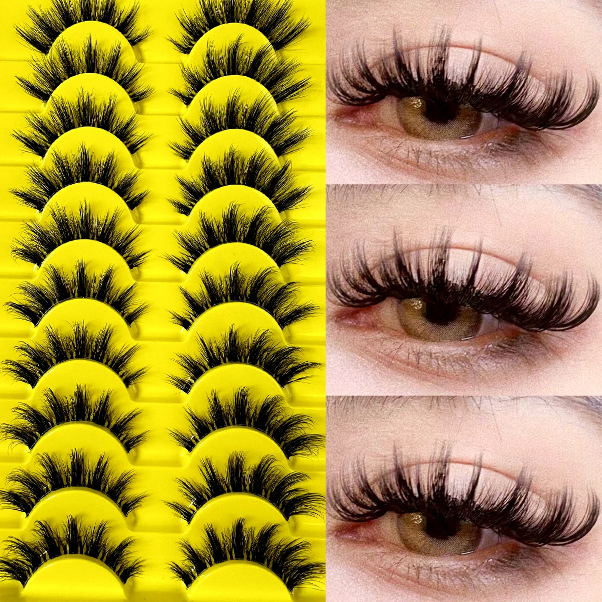 Eyelash Extension Cat Eye Wispy - 10 Par Sztucznych Rzęs Kocie Oko