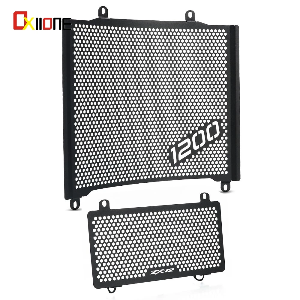 

For Kawasaki ZX-12 ZX-11 ZZR1100 ZZR1200 2002-2003-2004-2005-2006 Radiator Grill Guard Cover Oil Cooler Protection ZX12 ZZR 1200