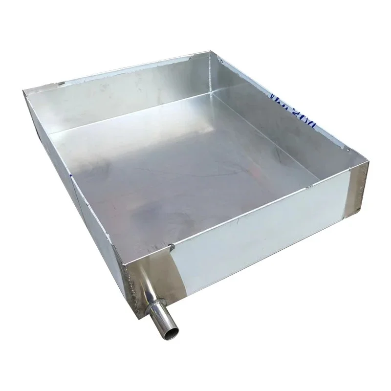 

Customized 304 stainless steel water tray rectangular with drainage air conditioner air conditioner ceiling leakage oil tray
