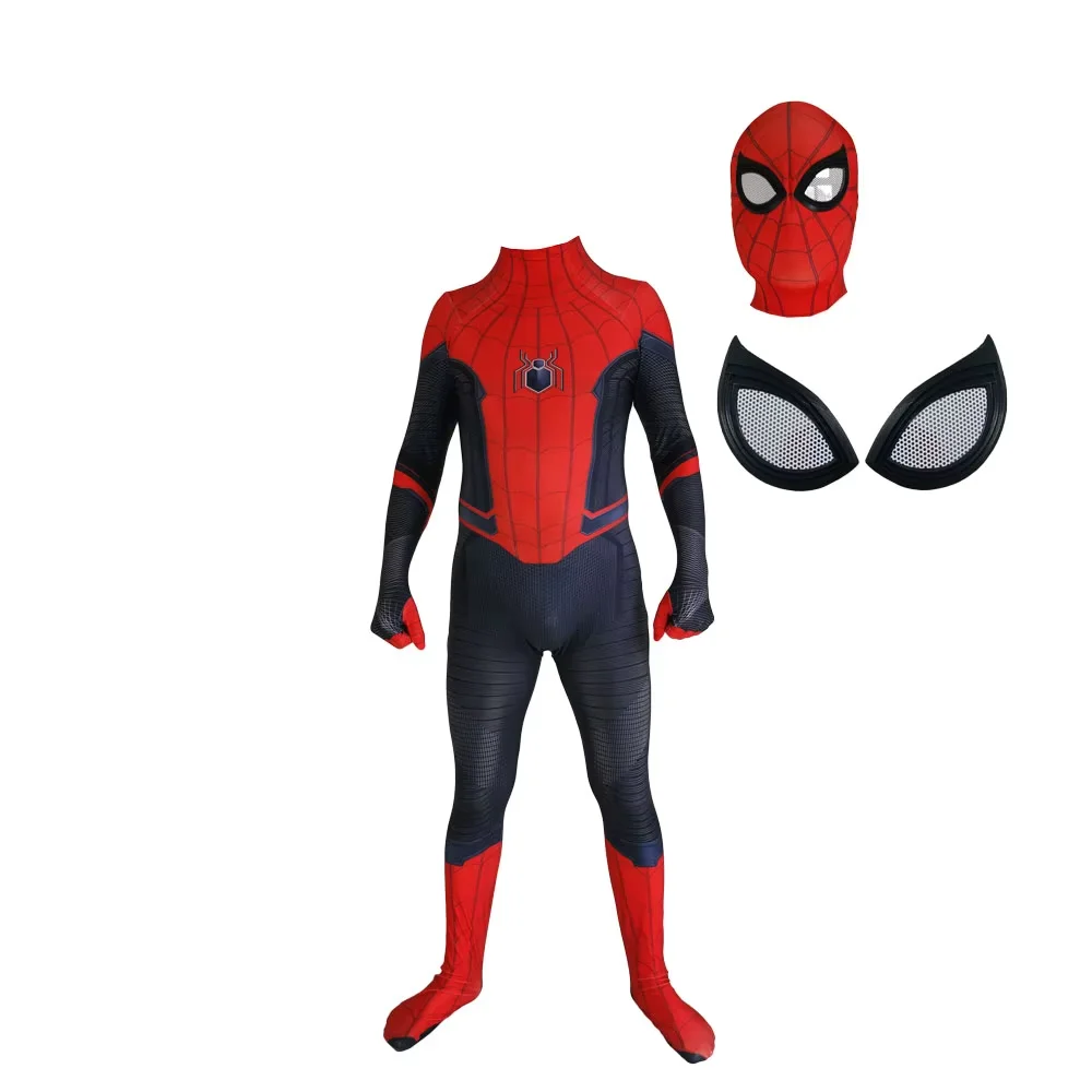 Halloween Zentai Far From Home Spider Cosplay Kostüm Erwachsene Mann SuperHero Body Männer Party Overall