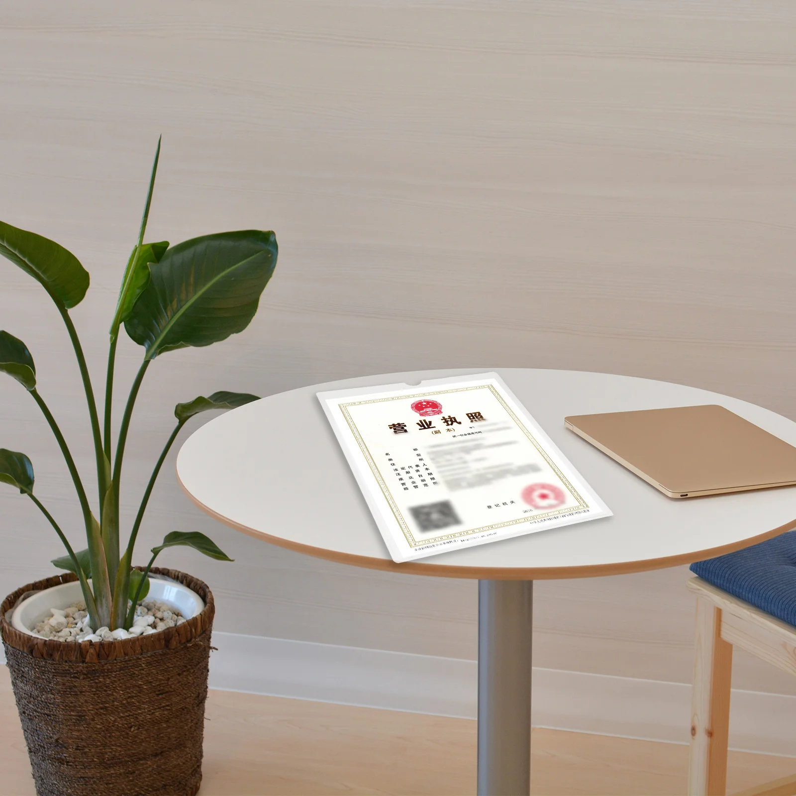 

5 шт. защитные чехлы из ПВХ для документов, набор сверхмощных обложек для файлов, компактный дизайн, перекрывающийся дизайн для лицензий, сертификов и