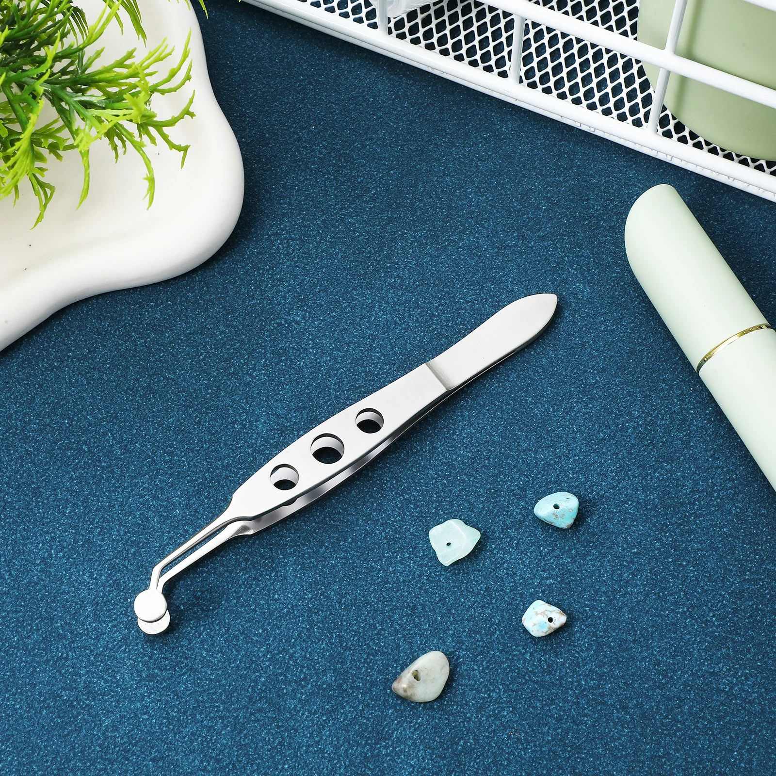 Meibomian Drüse Massage Pinzette Runde Spitze Edelstahl Augenlid Werkzeug Für Stye Remover Geschwollene Auge Tasche Relief Therapeutische