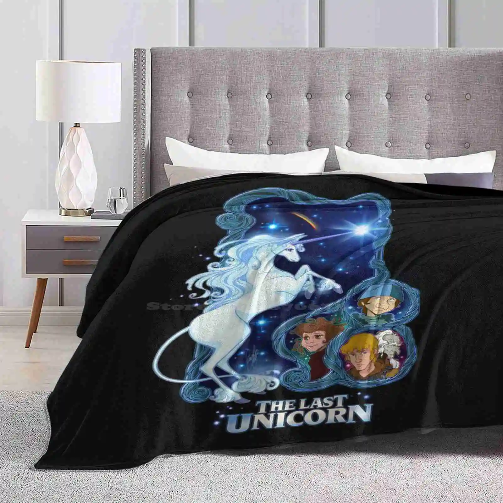 The Last Unicorn Trend Style Funny Fashion Soft Throw Blanket The Last Unicorn Das Letzte Einhorn Fantasy Amalthea Schmendrick