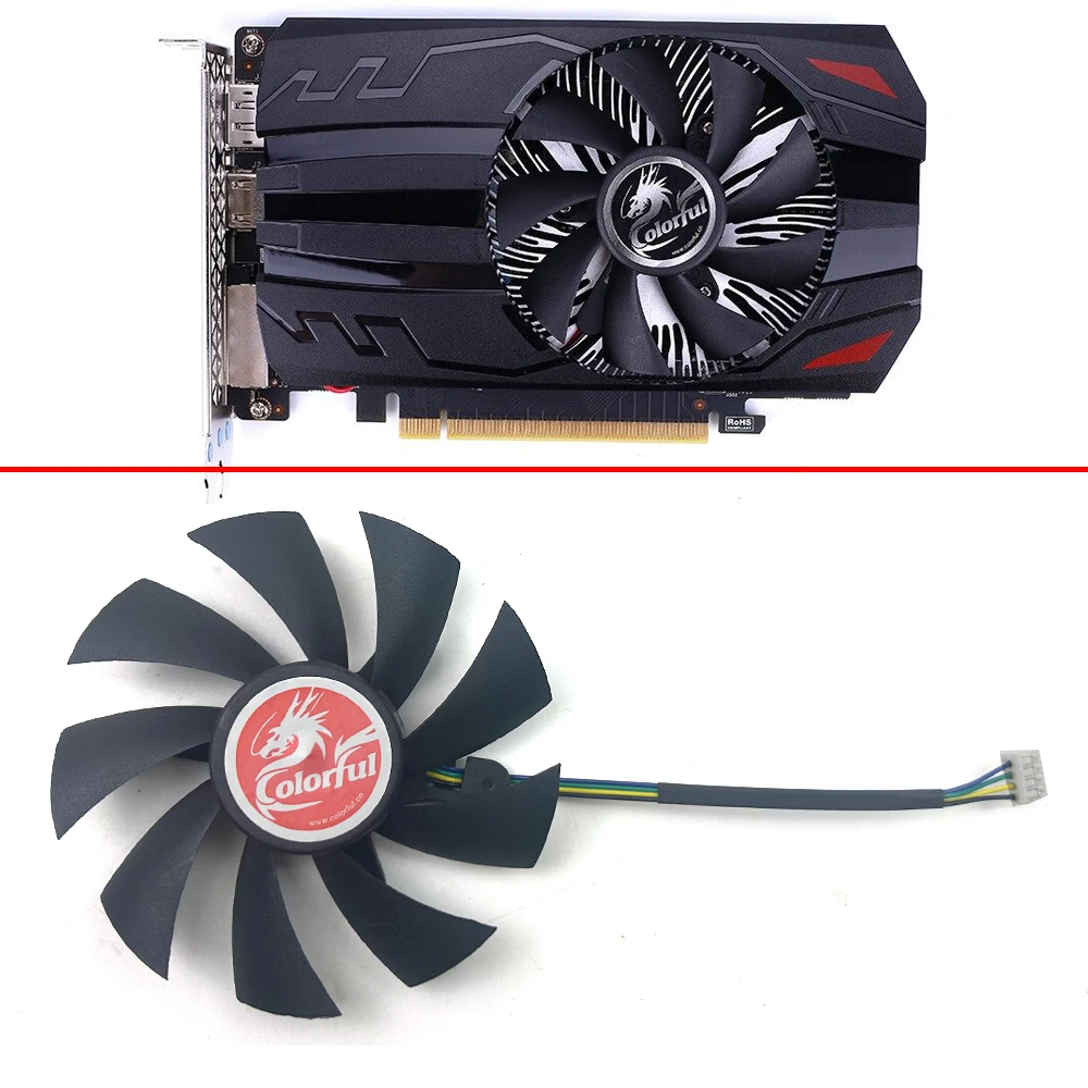 

NEW Cooling Fan 85mm 4pin For Colorful GeForce GTX1060 1050ti 1050 950 ITX Video Card Fans