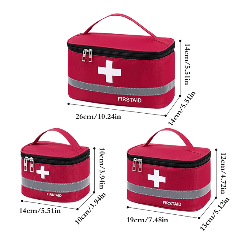 Borsa per medicinali di grande capacità Kit medico portatile Kit di pronto soccorso per la casa borsa di sopravvivenza borsa di emergenza per auto