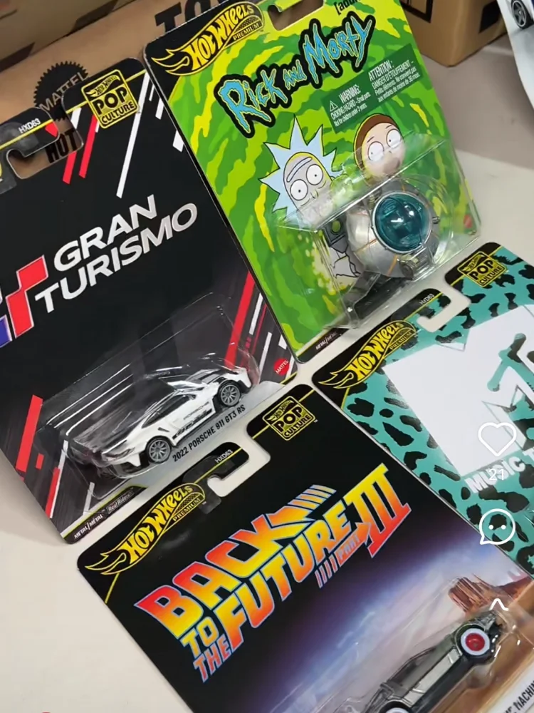 핫휠 프리미엄 레플리카 엔터테인먼트 릭앤모티 릭의 배 금속 수집용 다이캐스트 모델 차량 장난감 선물