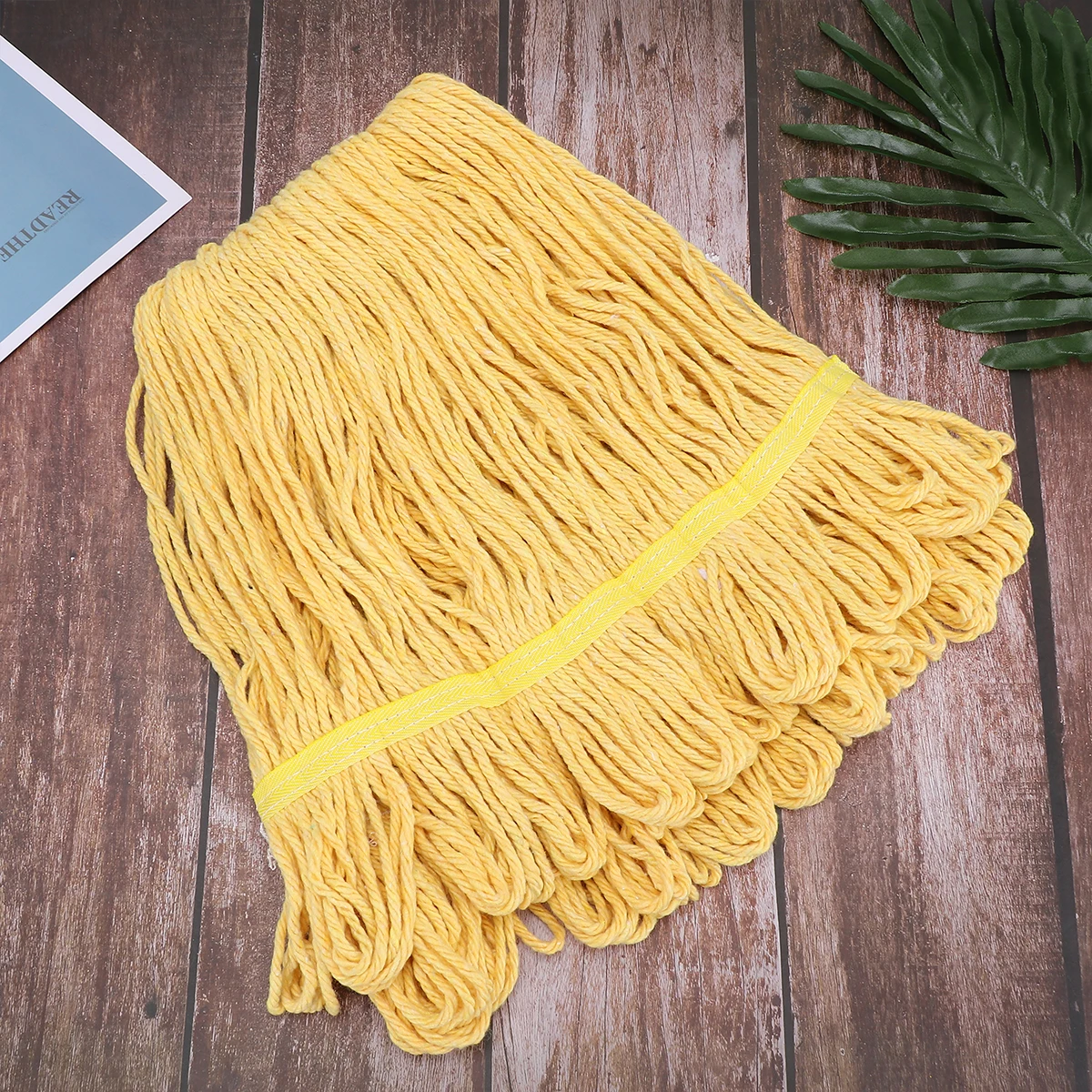 

Cotton Cloth Replacement Water Absorbing Durable Head Practical Cleaning Accessories For Home Use Red Color Household Mop Cloth
