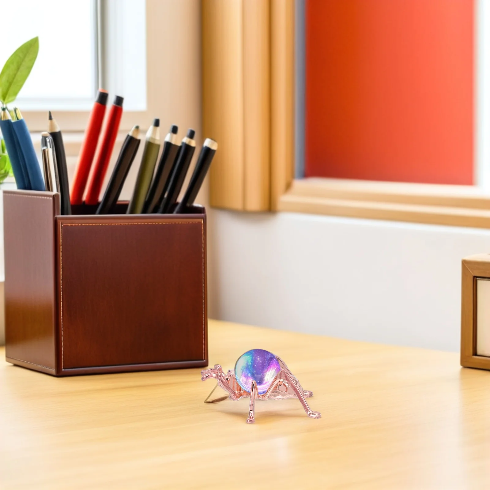 

6Pcs Rose Gold Metal Crystal Ball Stands Stable Ant Sphere Display for Glass Globes Orbs Home Decor Crystal Ball Display Holder