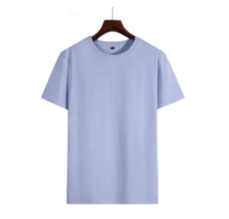 Camiseta feminina de manga curta com decote em O, blusa feminina verão, camiseta casual simples