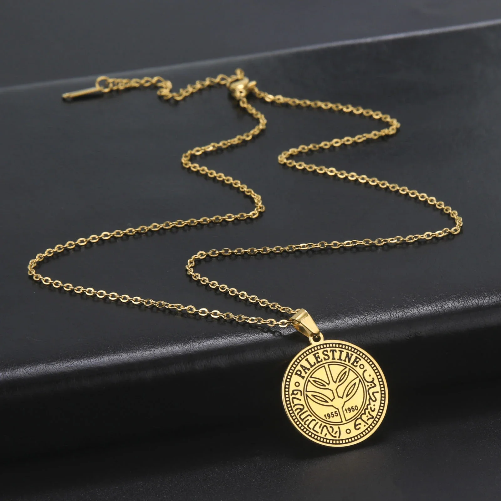 Cazador Vintage Palestine Women's Necklace Men Pendant Choker Necklace Mother Gift Stainless Steel Jewelry 2025 Wholesale view 3