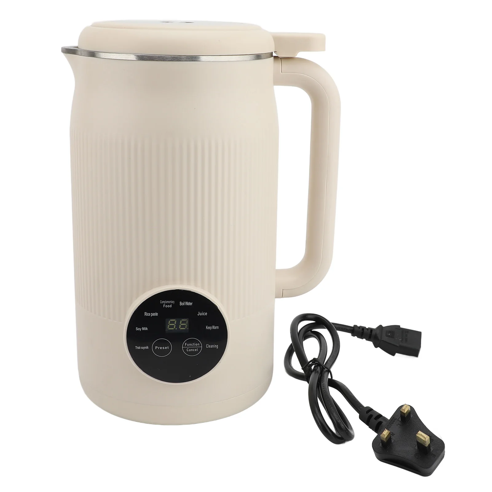 Macchina per il latte di soia elettrica Macinazione a 10 foglie Macchina per il latte di soia domestica per frutta Verdura Fagioli secchi e bagnati Grani