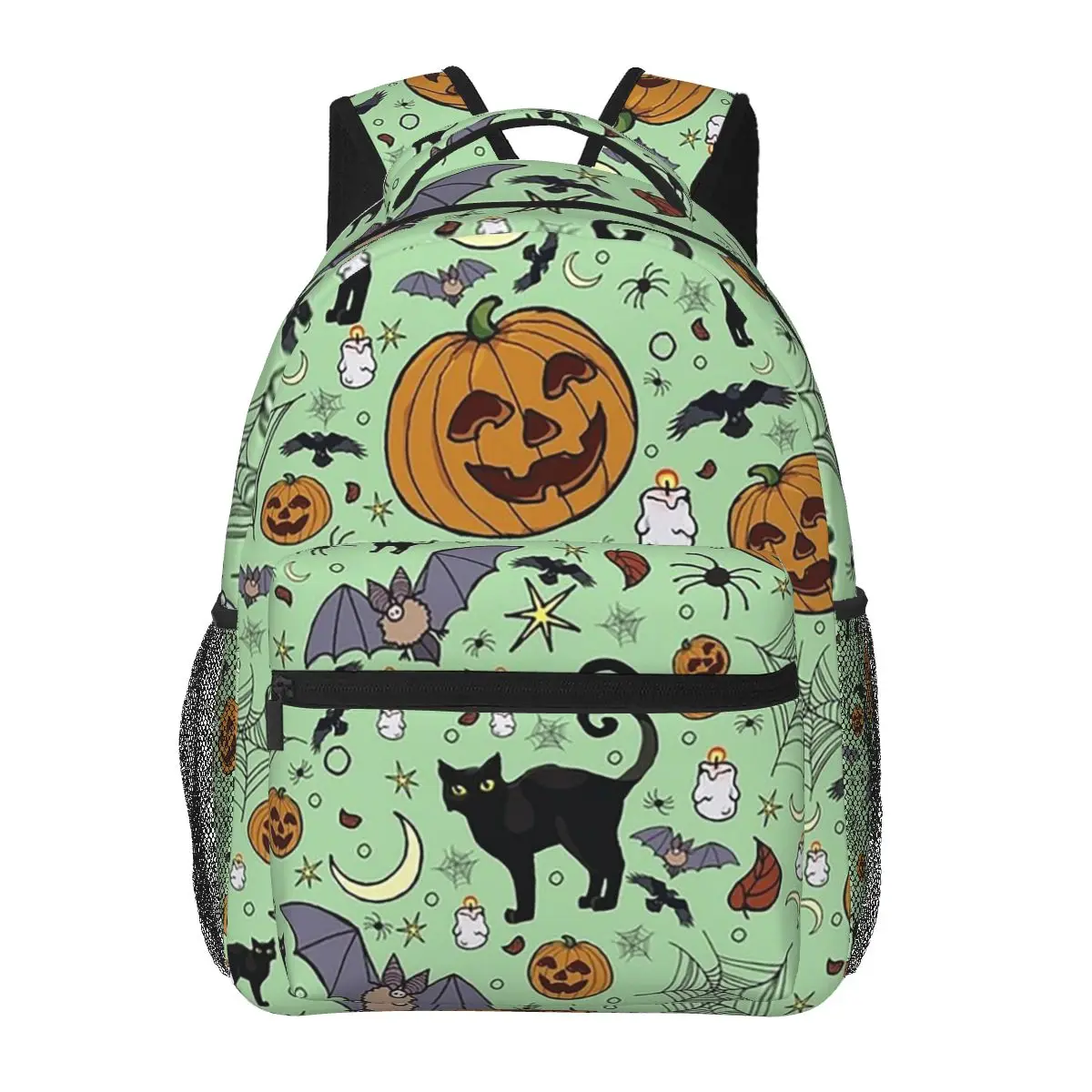 Halloween-Rucksäcke für Jungen und Mädchen, Büchertasche für Studenten, Schultaschen, Cartoon-Laptop-Rucksack, Umhängetasche, große Kapazität