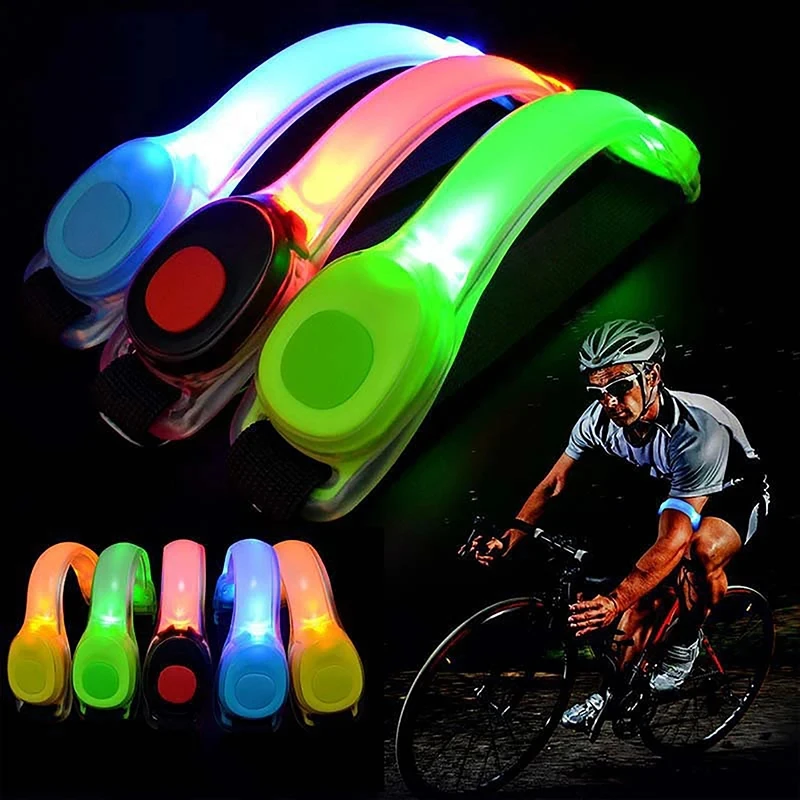 LED Light Up Armband Adjustable Wearable Running Arm Belt Glow The Dark for Running Walking Cycling Concert Roller Skates Light