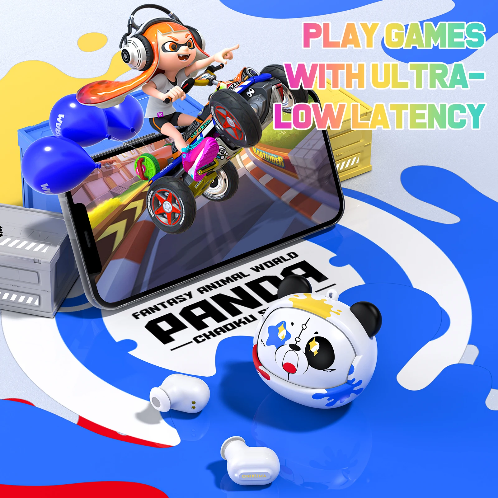 سماعات أذن لاسلكية متوافقة مع بلوتوث ، سماعات أذن ، سماعات رأس للألعاب مع ميكروفون ، صوت صادم Hifi ، V5.3 ، T20 #6