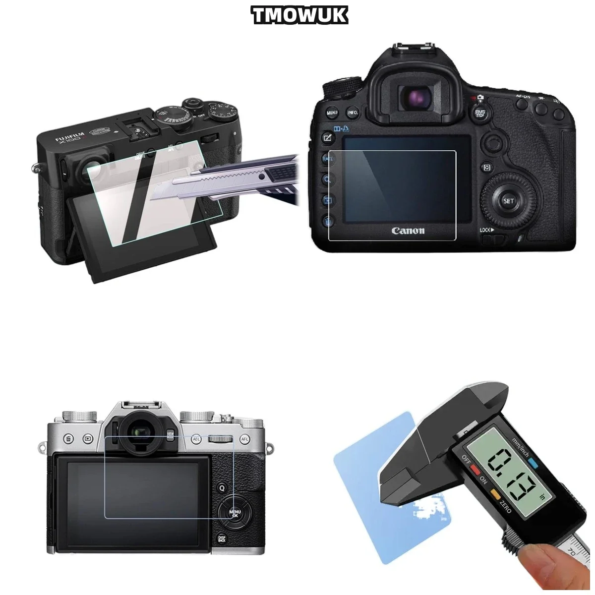 For Fujifilm XT-5 XT-4 R50 R8 XS10 X-100V Pro3 HD Screen Protector Film Tempered Glass 9H Hardness