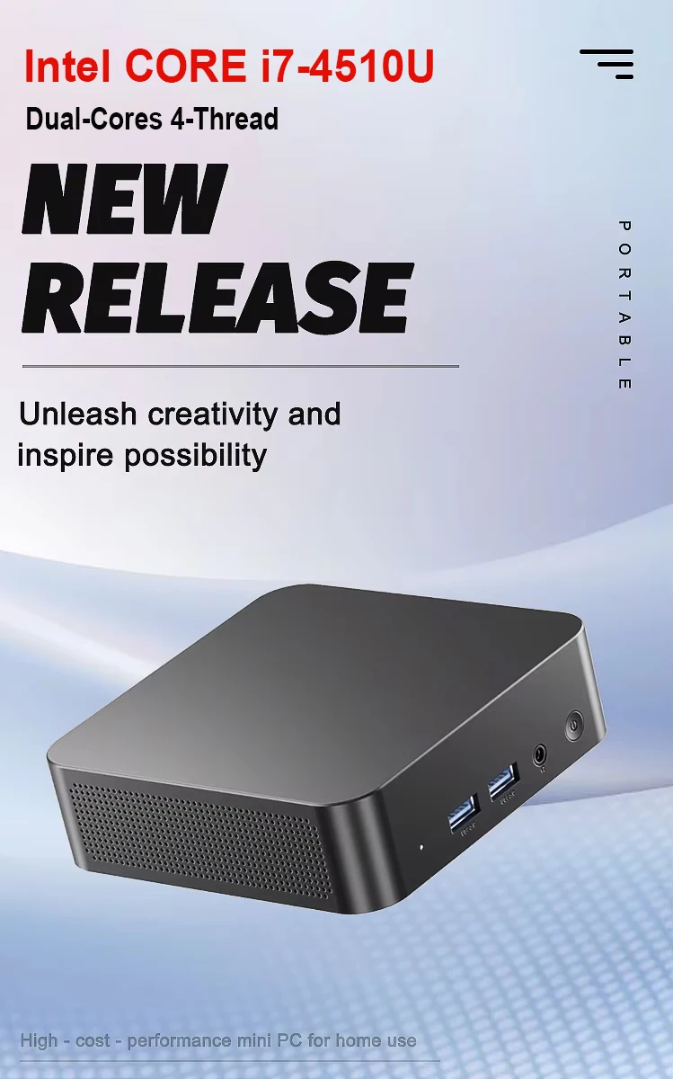 Xiaman NEW Intel Windows 11 Mini PC I7 Intel I7 4510U Intel Core I3 6100U Mini Computer 16GB RAM 512GB 1TB SSD 3-Screen Display PC Desktop Wifi 6 BT5.2 Mini PC