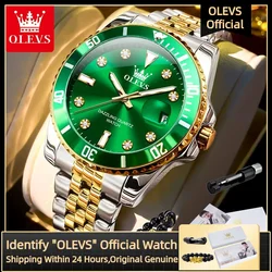 OLEVS 9809 Men's Watch Original Waterproof Automatic Date Rotation Ring Luxury Brand Diving Quartz Men's Watch Reloios Masculino
