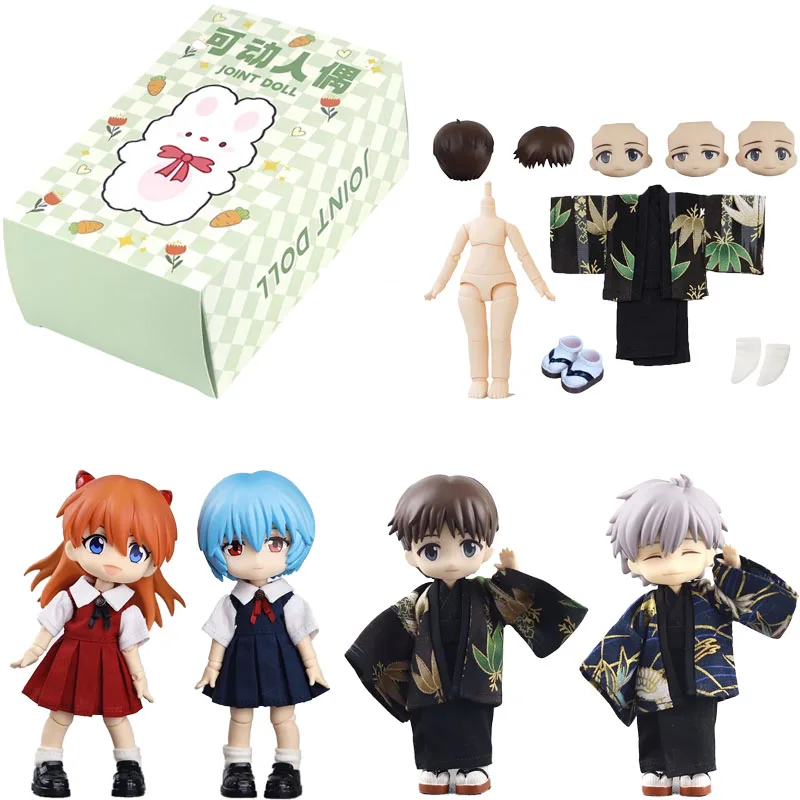 

Оригинальная слепая коробка из ЭВА, 12-точечная кукла bjd, аниме-серия века, гаражный комплект, аниме Аянами Рей, слепая коробка, коллекционные детские игрушки, подарки