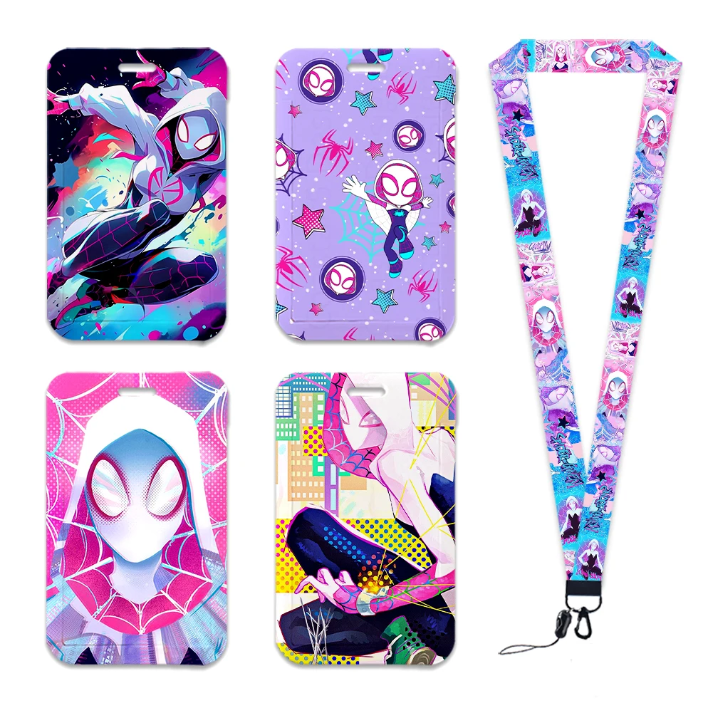 Hot Selling Spider Man Anime Lanyard Voor Sleutels Ketting ID Creditcard Cover Bus Kaarthouder Charm Student Kids Badge Houder Bandjes