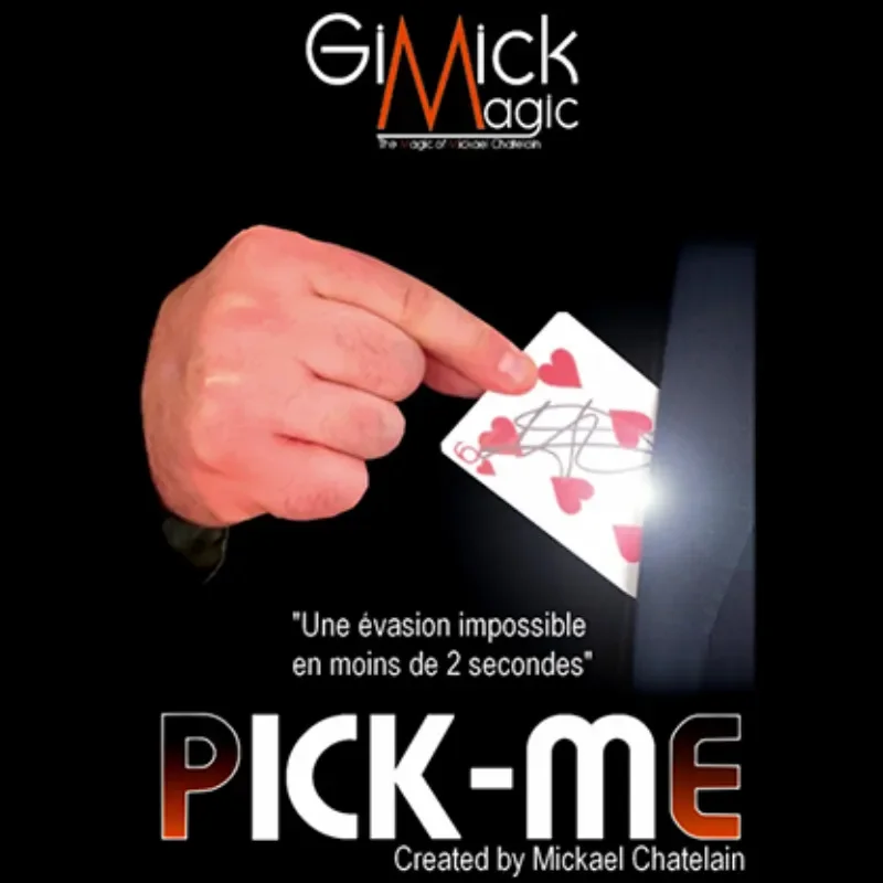 Close up Magia Mickael Chatelain PICK ME Magic Tricks Gimmicks Card Magic Decks Beginner Magic Props Fun Mentalism Illusions
