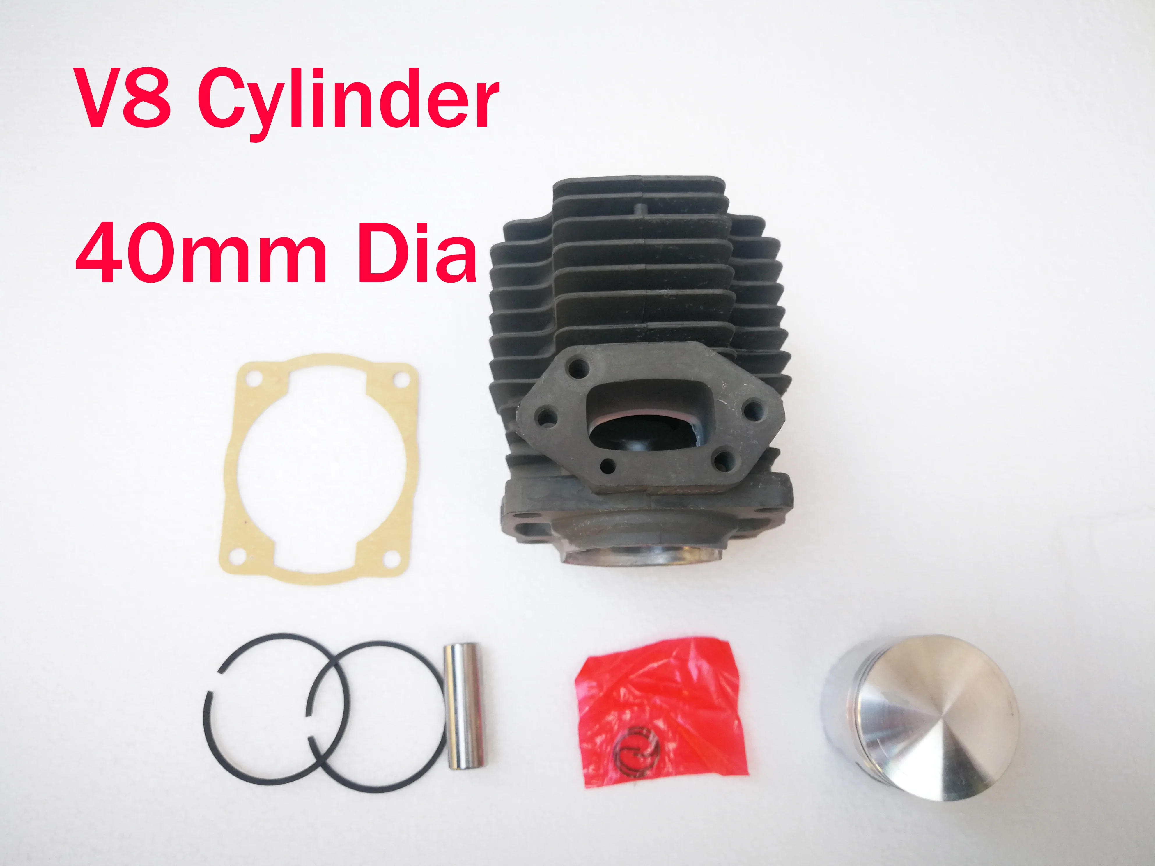 40MM Bore  Cylinder Piston Ring Set For Manual Pull Starter  Ochiai V8 Tea Picker G4K Zenoah 1490 Engine Motor