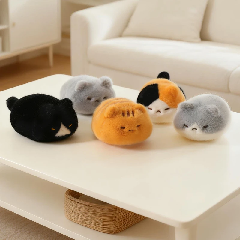 Peluche Gato Siames Negro Juguete Peluche Gatito Realista Muñeco Animal Tacto Artificial Cumpleaños Uncompressed Pinch Cat Hot - view 5