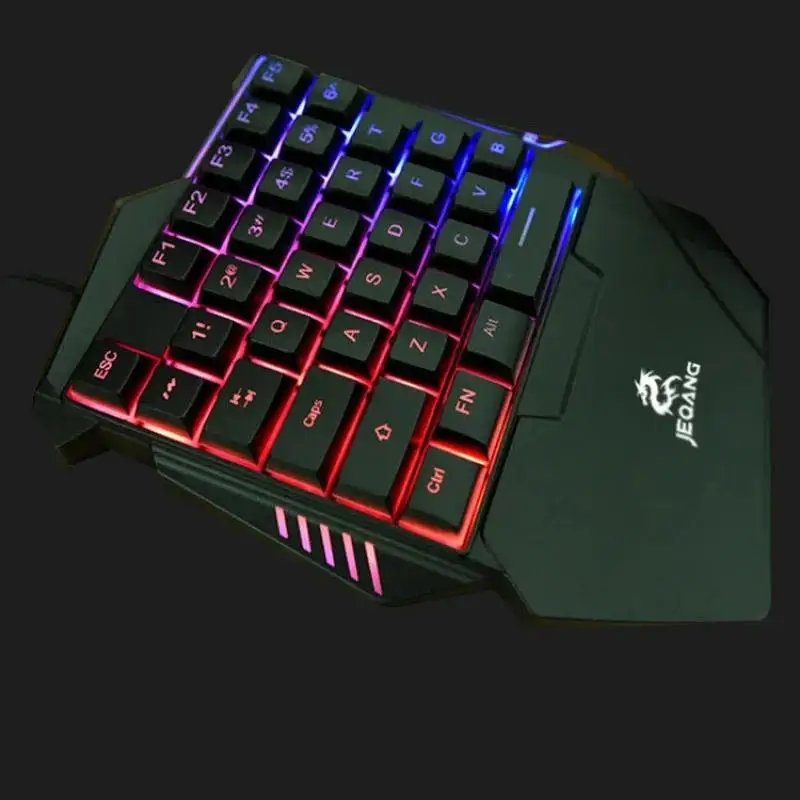 rgb conjunto de teclado e mouse mecanico teclado para jogos de uma mao mini teclado combo para laptop pc jogo para celular 01