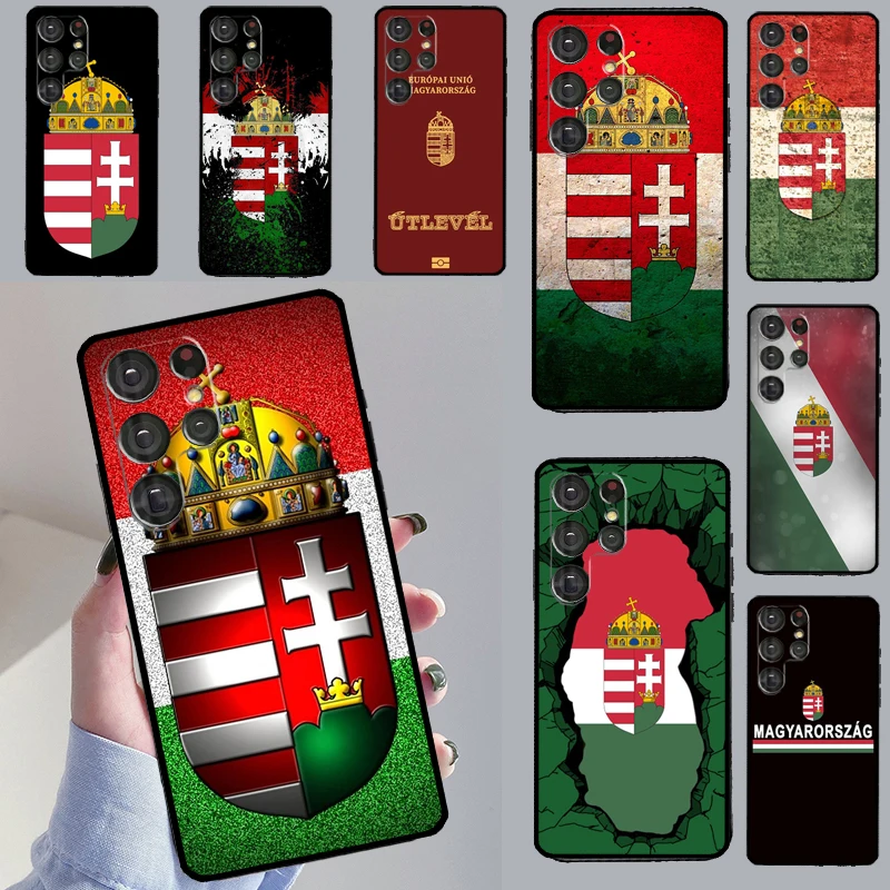 Hungary Flag Case For Samsung Galaxy S23 S21 Ultra Note 20 Note 10 S20 FE S9 S10 Plus S22 Ultra Cover Shell