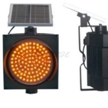 Solar Yellow Flashing Warning Light for Fog Lights At Highway Intersections