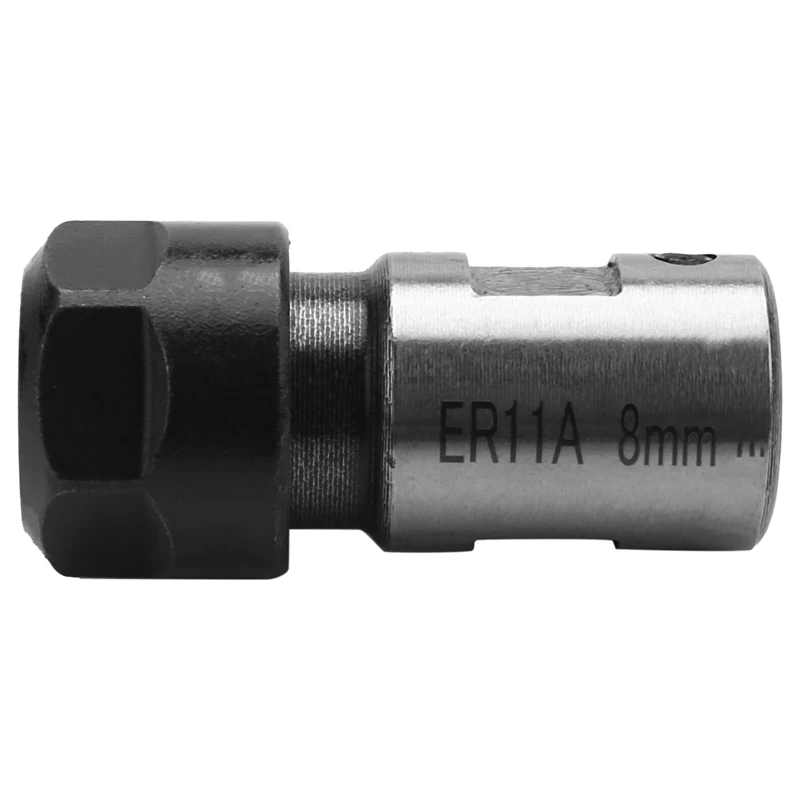 O50 AT14 2X ER11 Collet Chuck Motor Shaft Extension Rod Spindle Collet Lathe Tools Holder Inner 8MM