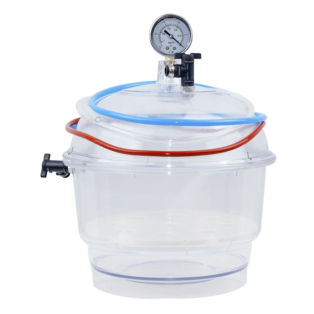 

Diameter 250MM Polycarbonate Plastic Vacuum Dryer Laboratory Dryer Transparent Vacuum Drying Apparatus Double Upgrade Ball Valve