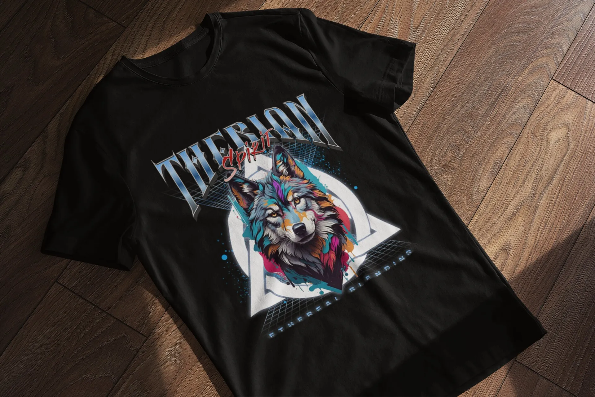 Therian Spirit Wolf Etherian Blending T Shirt Perfect For Gift Animal Enthusiasts Concertgoers And Street Style Pioneers