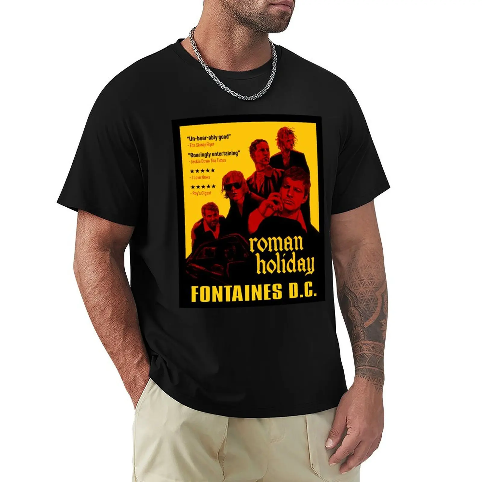 Fontaines : Irish Post-Punk Most Popular T-Shirt Daily Work Short Sleeve Top