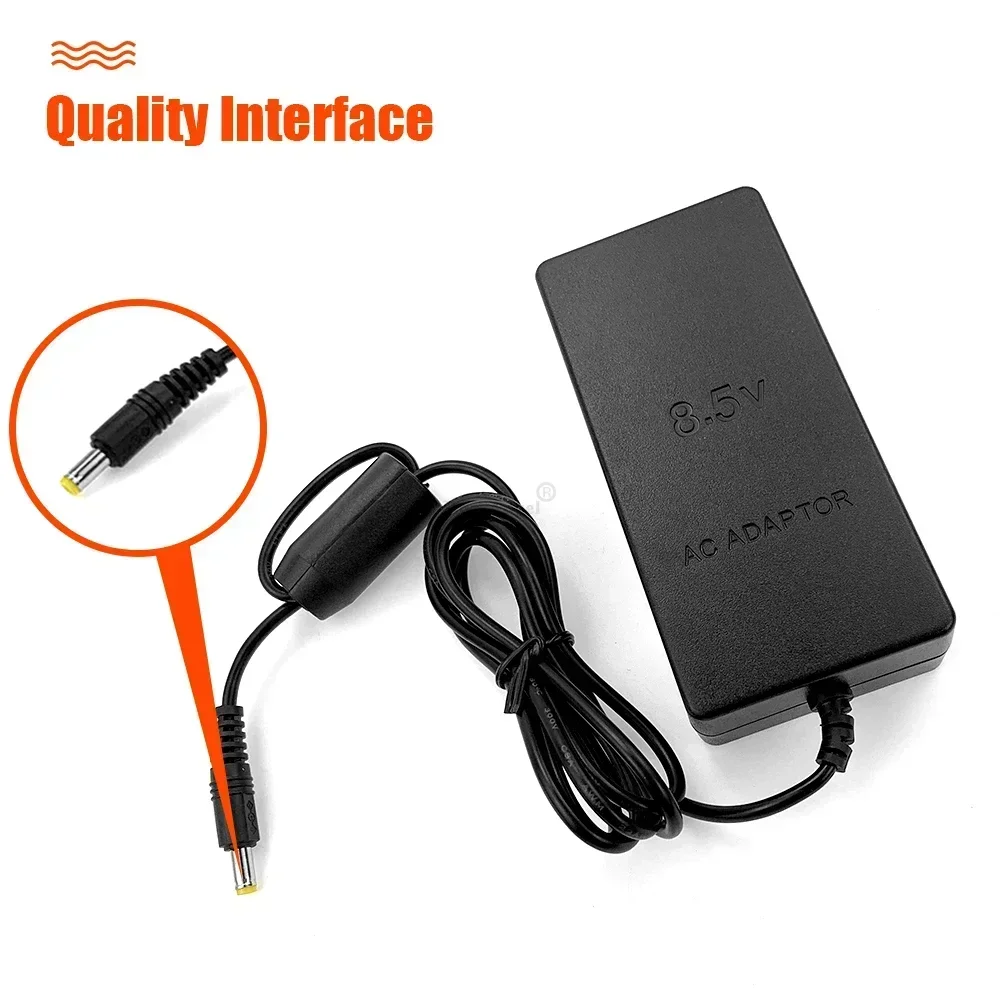 EU-Stecker für PS2-Konsole Slim AC-Adapter Ladekabel Stromversorgung AC100~240V 50/60HZ DC 8,5V--5,65A – Detail 18