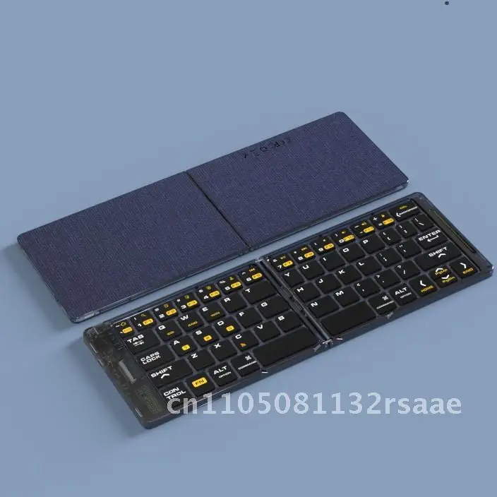 

Portable Wireless Folding Keyboard Transparent Design Compatible with Mobile Phones And Tablets Bluetooth 65-Key