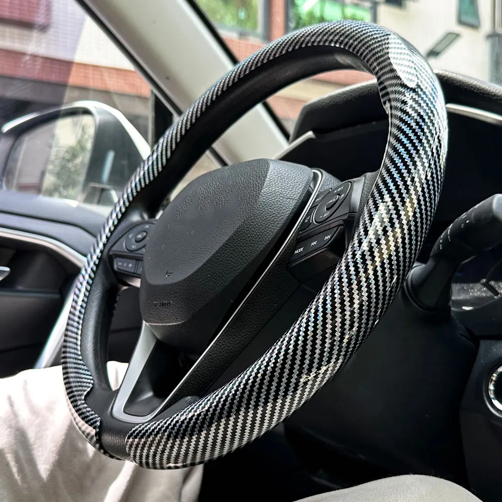 38cm Suede Leather Car Steering Wheel Cover Wear-Resistant For BMW E90 F01 F06 F10 F15 F16 F20 F21 F25 F26 F30 F32 F82 M3 G20 X5
