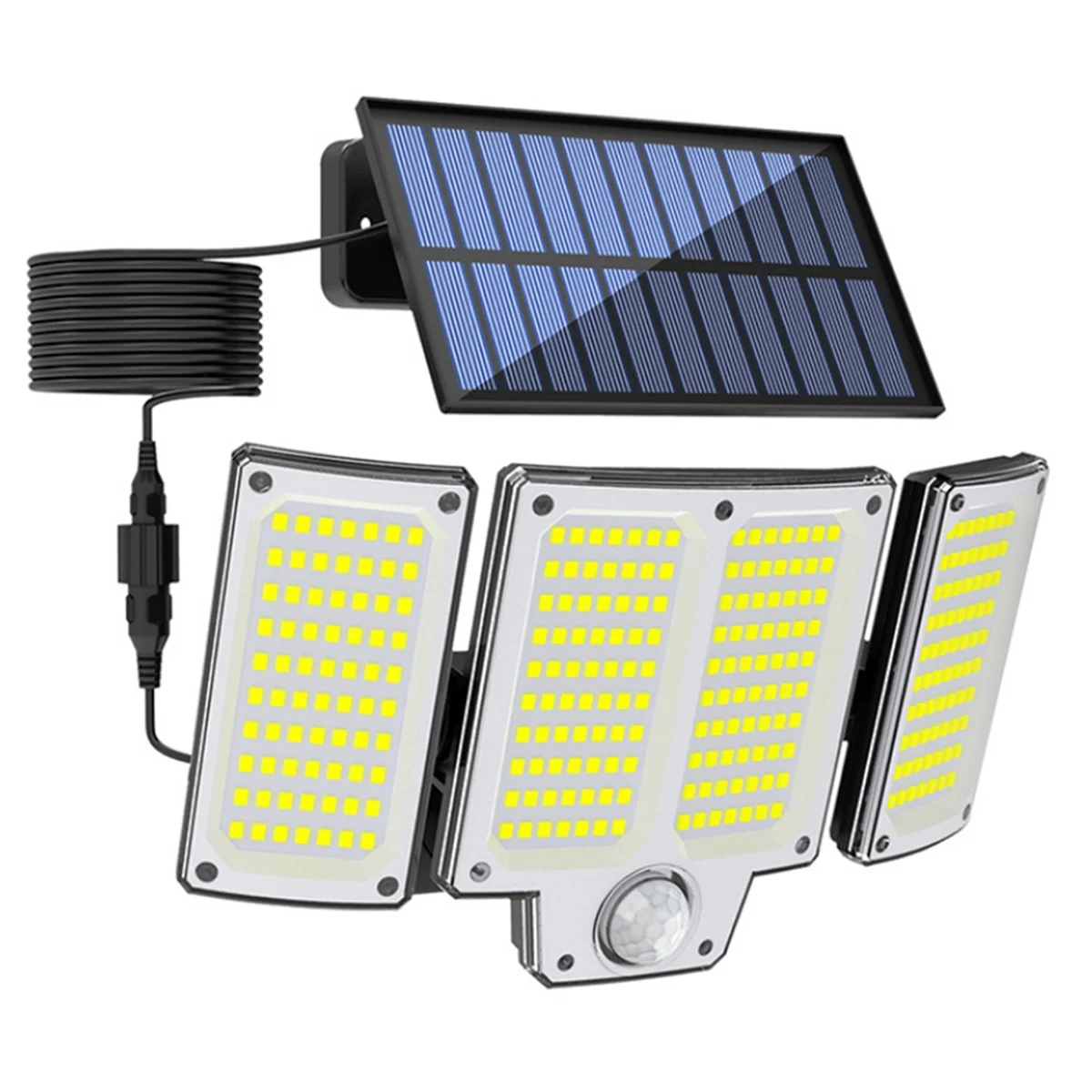 

A06T-280 LED Solar Outdoor Wall Light with Motion Sensor Solar Flood Light with 3 Adjustable Lighting Modes for